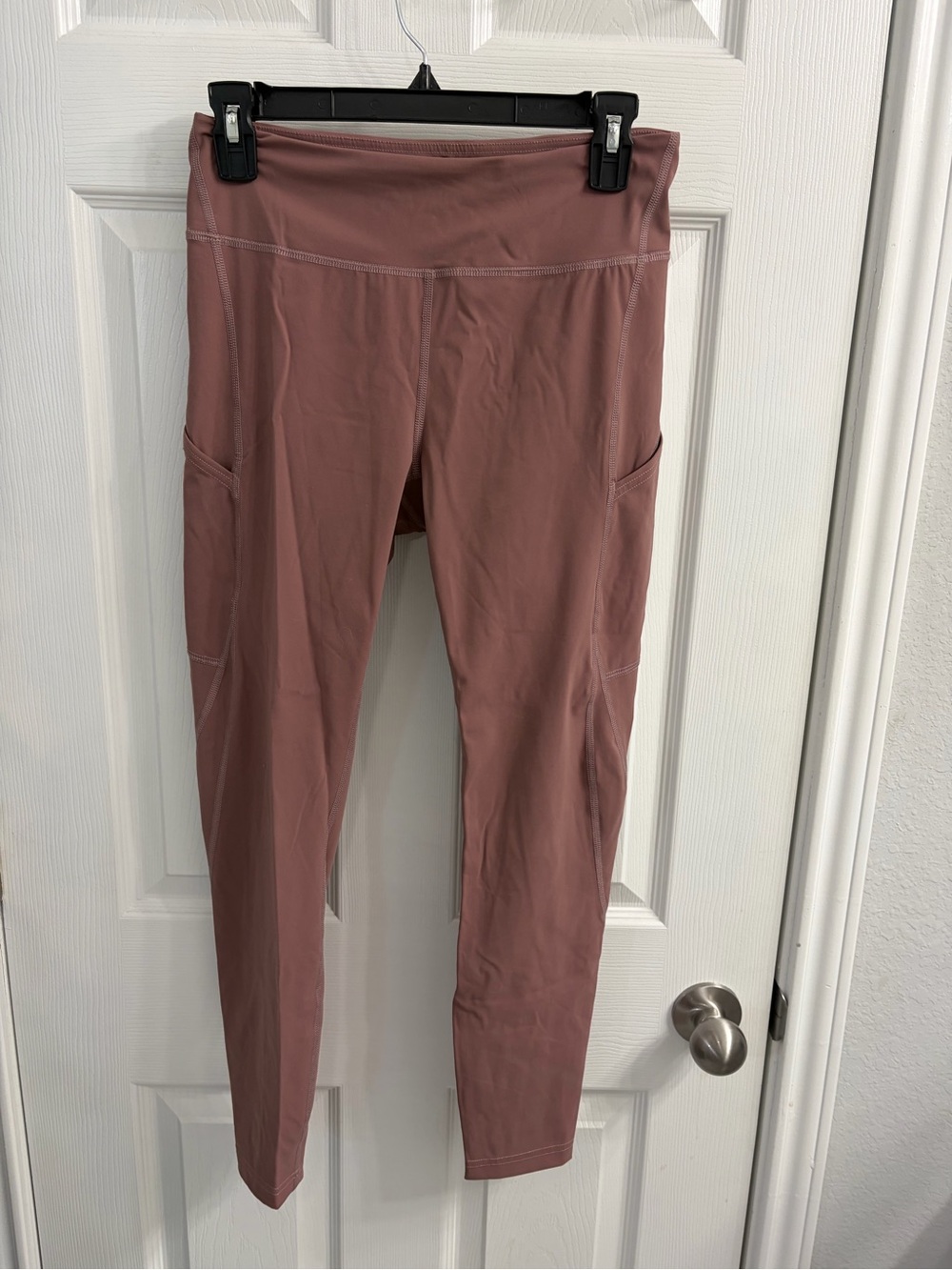 Outdoor Voices Dusty Rose High-Waist Leggings